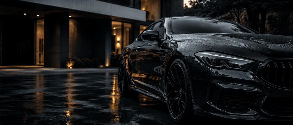 Premium detailed black sports car
